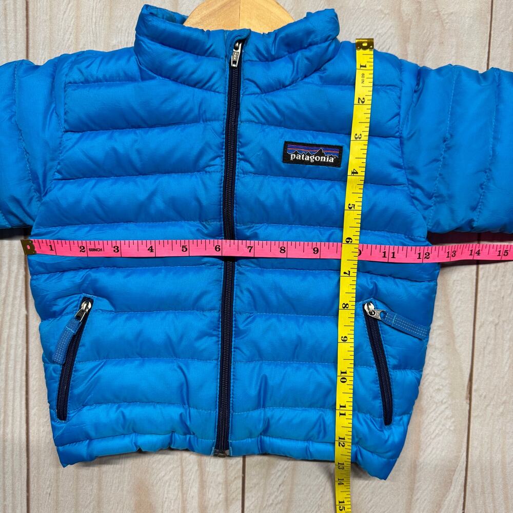 Patagonia Toddler Boys 6-12M Duck Down Sweater Puffer 600 Fill Jacket Blue - Picture 5 of 8